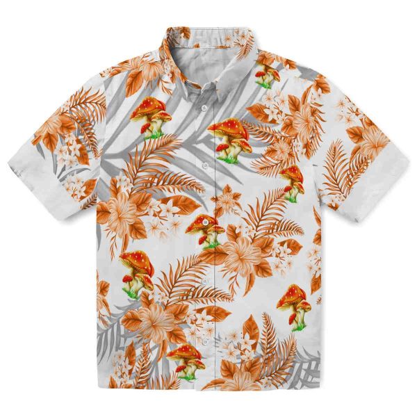 Mushroom Hibiscus Palm Leaves Hawaiian Shirt Best selling