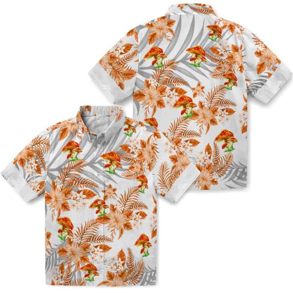 Mushroom Hibiscus Palm Leaves Hawaiian Shirt Latest Model