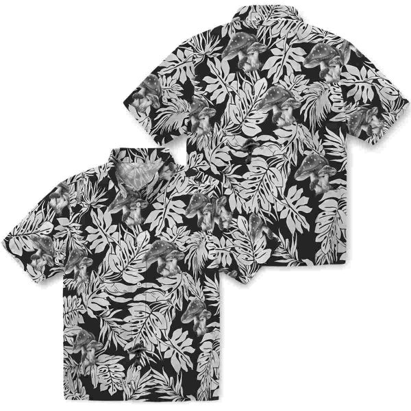 Mushroom Monstera Leaf Pattern Hawaiian Shirt Latest Model