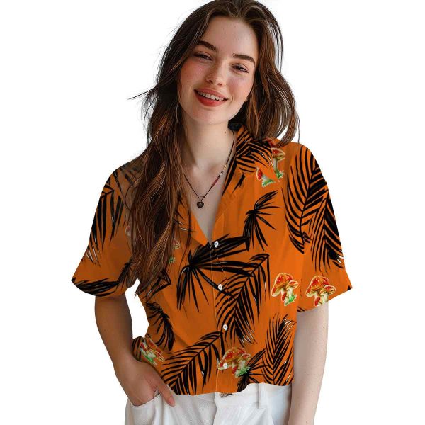 Mushroom Palm Leaf Hawaiian Shirt Trendy