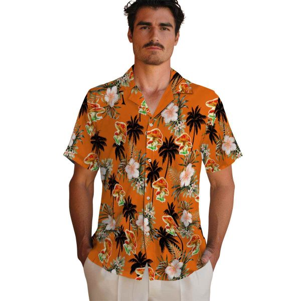 Mushroom Palm Tree Flower Hawaiian Shirt High quality