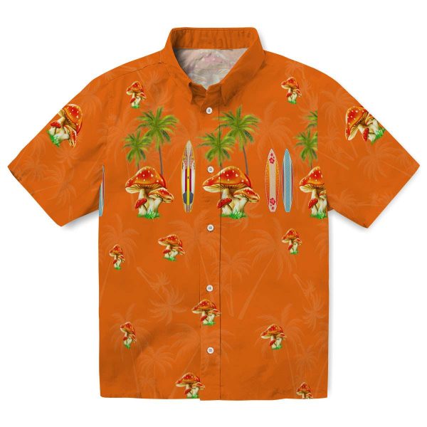 Mushroom Surfboard Palm Hawaiian Shirt Best selling