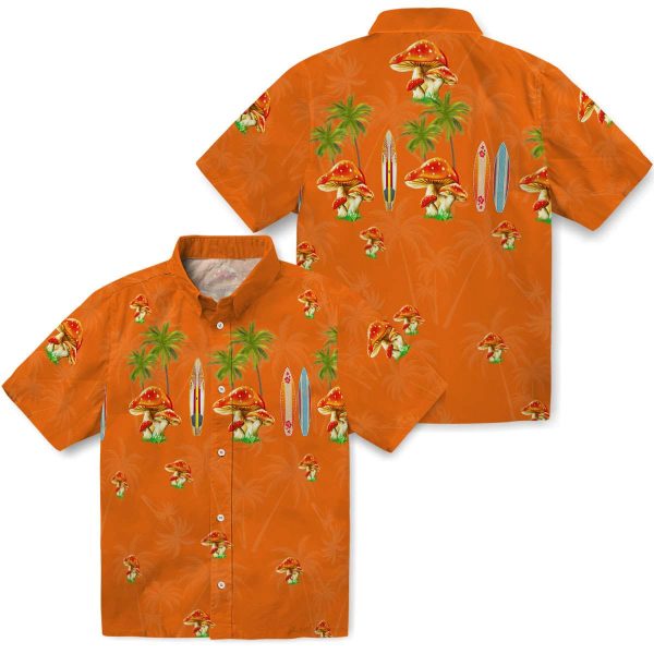 Mushroom Surfboard Palm Hawaiian Shirt Latest Model