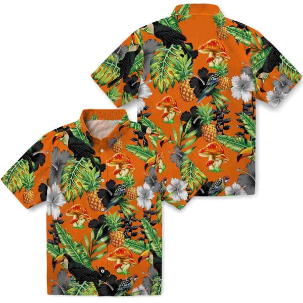 Mushroom Toucan Hibiscus Pineapple Hawaiian Shirt Latest Model