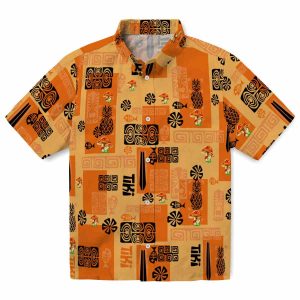 Mushroom Tribal Symbols Hawaiian Shirt Best selling