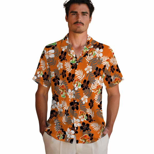 Mushroom Tropical Floral Hawaiian Shirt High quality