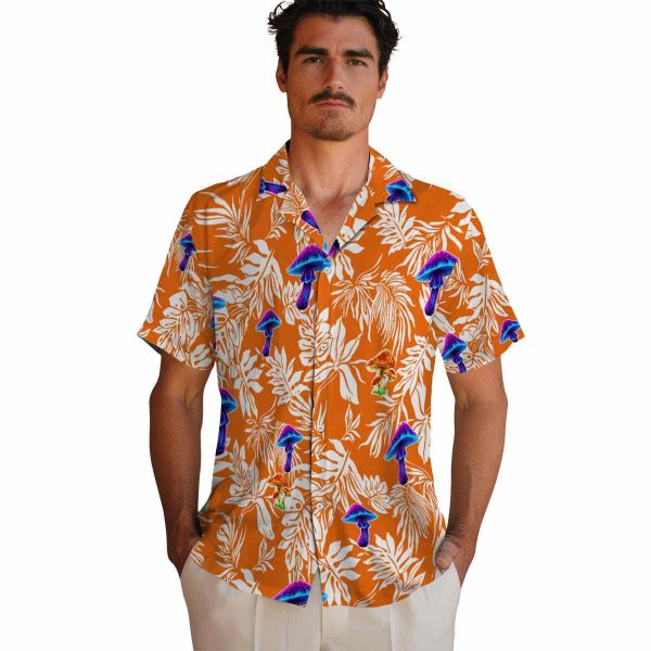 Mushroom Tropical Leaf Hawaiian Shirt High quality