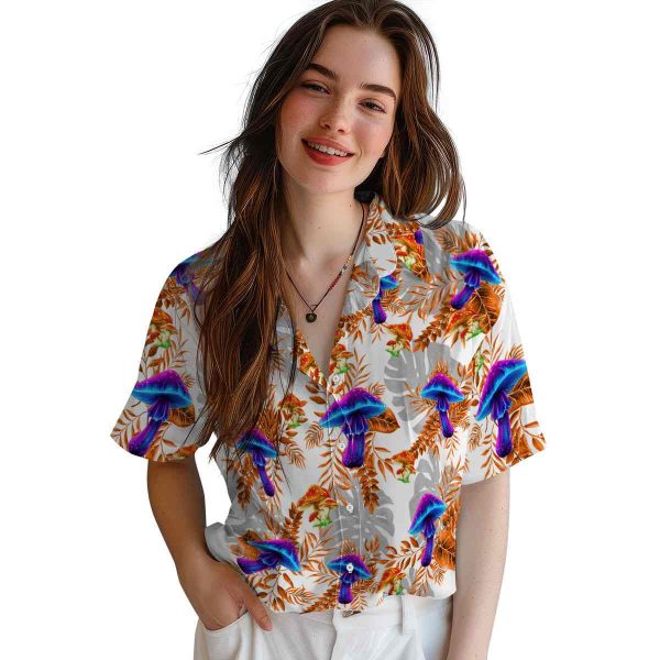 Mushroom Tropical Leaves Hawaiian Shirt Trendy