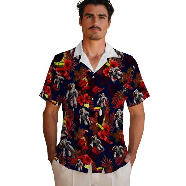 Nasa Floral Toucan Hawaiian Shirt High quality