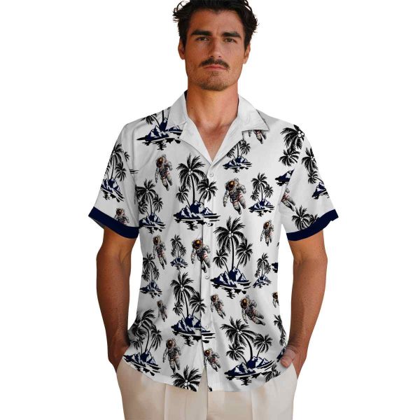 Nasa Palm Island Print Hawaiian Shirt High quality