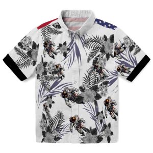 Nasa Patriotic Hibiscus Design Hawaiian Shirt Best selling