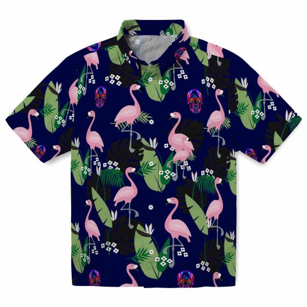 Neon Flamingo Leaf Motif Hawaiian Shirt Best selling