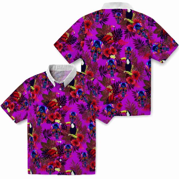 Neon Floral Toucan Hawaiian Shirt Latest Model