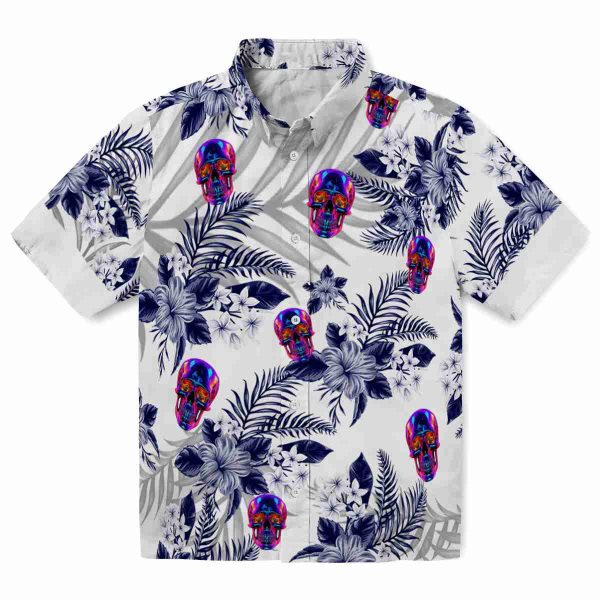 Neon Hibiscus Palm Leaves Hawaiian Shirt Best selling