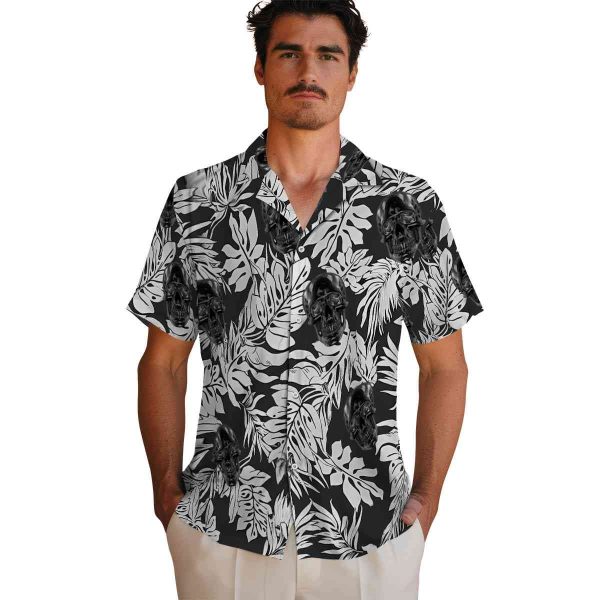 Neon Monstera Leaf Pattern Hawaiian Shirt High quality