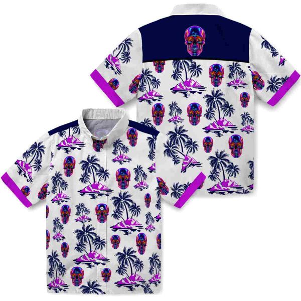 Neon Palm Island Print Hawaiian Shirt Latest Model