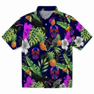 Neon Toucan Hibiscus Pineapple Hawaiian Shirt Best selling