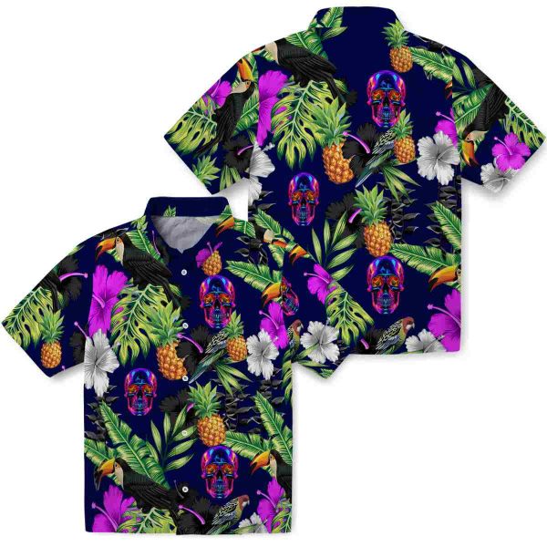 Neon Toucan Hibiscus Pineapple Hawaiian Shirt Latest Model