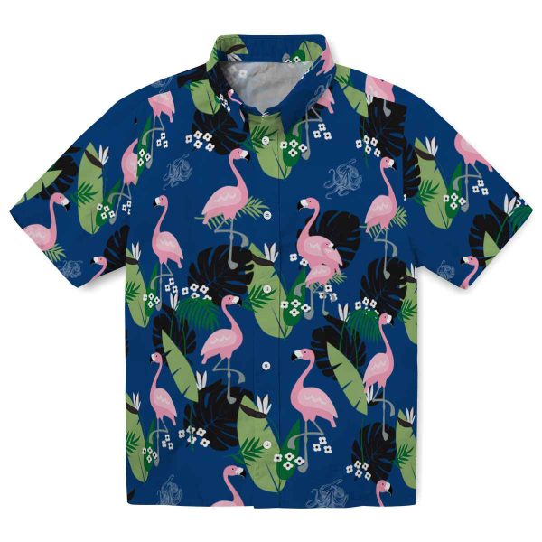 Octopus Flamingo Leaf Motif Hawaiian Shirt Best selling