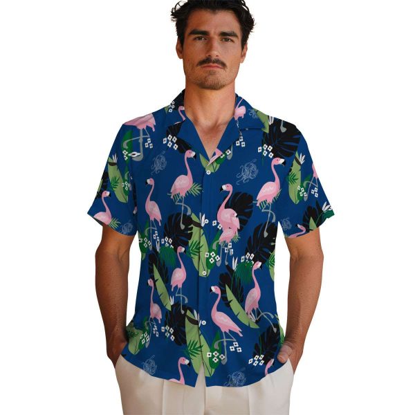 Octopus Flamingo Leaf Motif Hawaiian Shirt High quality