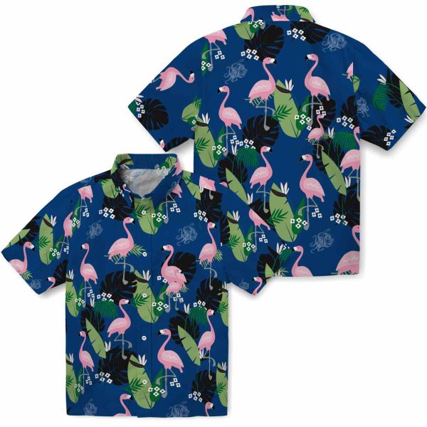 Octopus Flamingo Leaf Motif Hawaiian Shirt Latest Model