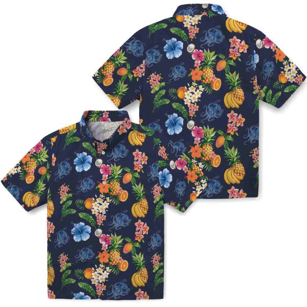 Octopus Hibiscus And Fruit Hawaiian Shirt Latest Model