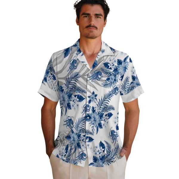 Octopus Hibiscus Palm Leaves Hawaiian Shirt High quality