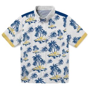 Octopus Palm Island Print Hawaiian Shirt Best selling