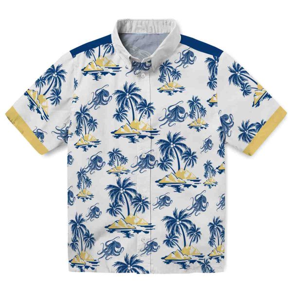 Octopus Palm Island Print Hawaiian Shirt Best selling