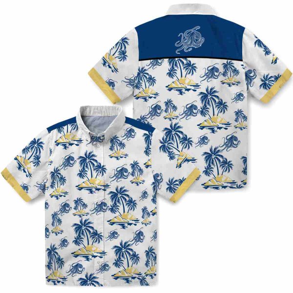 Octopus Palm Island Print Hawaiian Shirt Latest Model