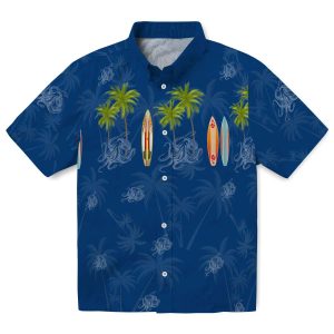 Octopus Surfboard Palm Hawaiian Shirt Best selling