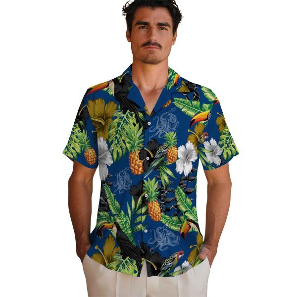 Octopus Toucan Hibiscus Pineapple Hawaiian Shirt High quality