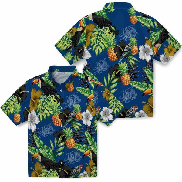 Octopus Toucan Hibiscus Pineapple Hawaiian Shirt Latest Model