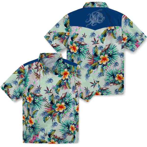 Octopus Tropical Foliage Hawaiian Shirt Latest Model