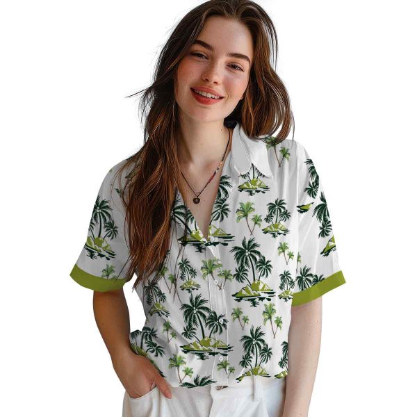 Palm Tree Palm Island Print Hawaiian Shirt Trendy