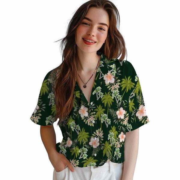 Palm Tree Palm Tree Flower Hawaiian Shirt Trendy