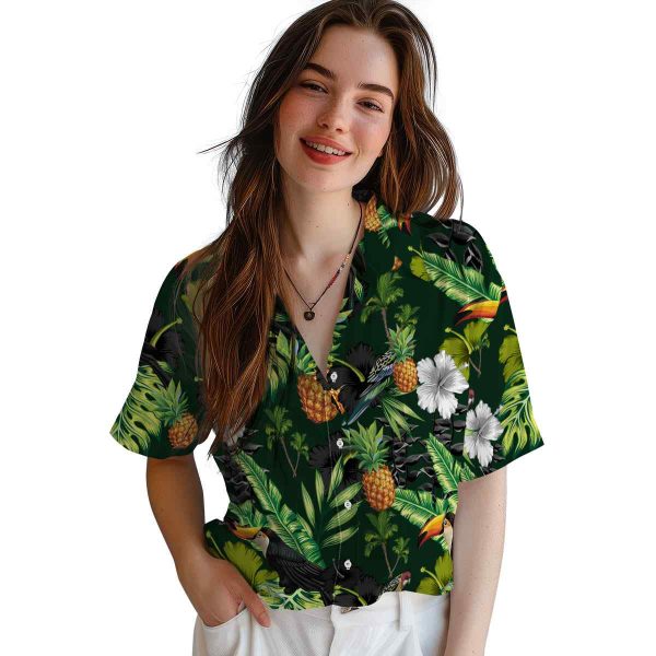 Palm Tree Toucan Hibiscus Pineapple Hawaiian Shirt Trendy