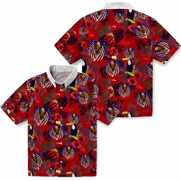 Patriotic Floral Toucan Hawaiian Shirt Latest Model