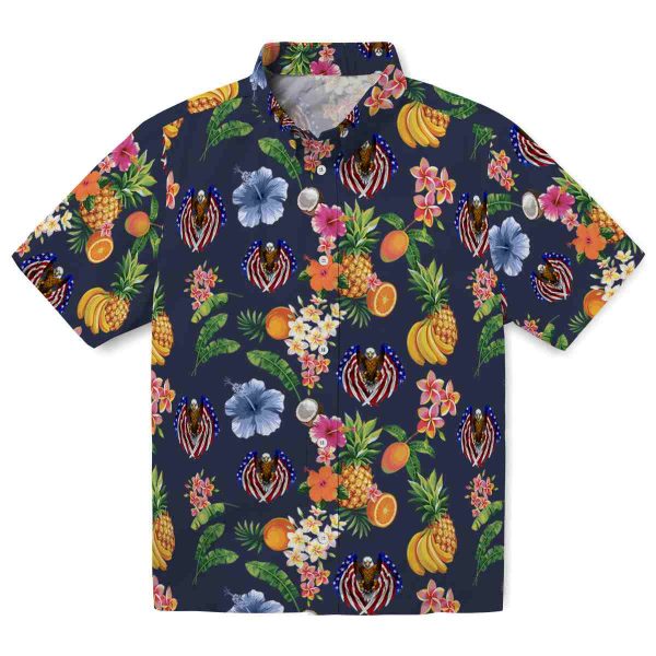 Patriotic Hibiscus And Fruit Hawaiian Shirt Best selling