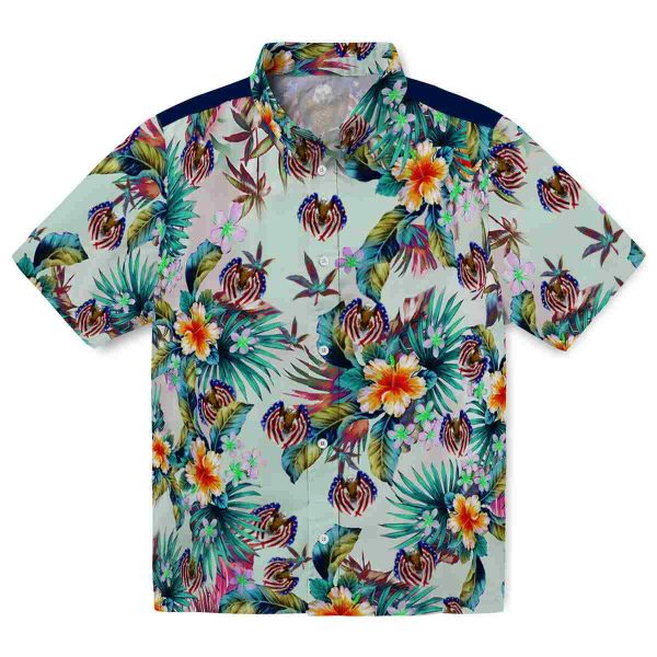 Patriotic Tropical Foliage Hawaiian Shirt Best selling