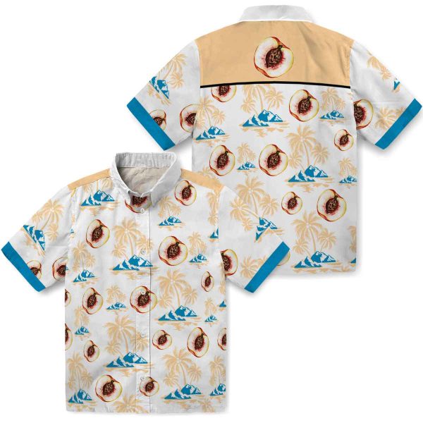 Peach Palm Island Print Hawaiian Shirt Latest Model