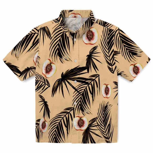 Peach Palm Leaf Hawaiian Shirt Best selling