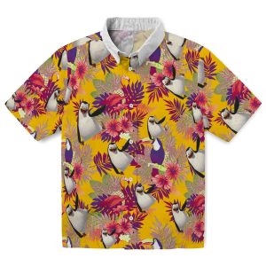 Penguin Floral Toucan Hawaiian Shirt Best selling