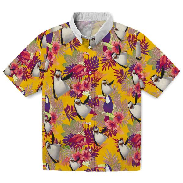 Penguin Floral Toucan Hawaiian Shirt Best selling