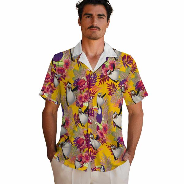 Penguin Floral Toucan Hawaiian Shirt High quality