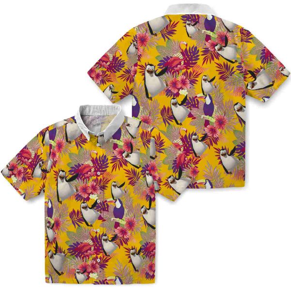 Penguin Floral Toucan Hawaiian Shirt Latest Model