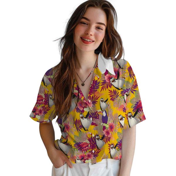 Penguin Floral Toucan Hawaiian Shirt Trendy