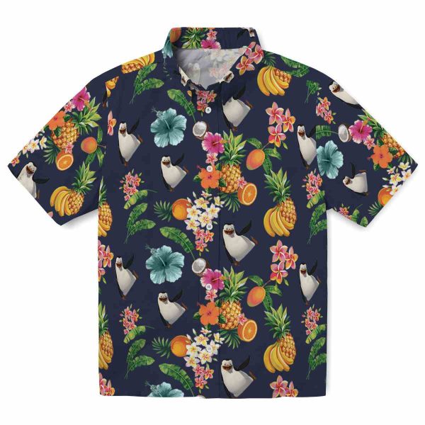 Penguin Hibiscus And Fruit Hawaiian Shirt Best selling