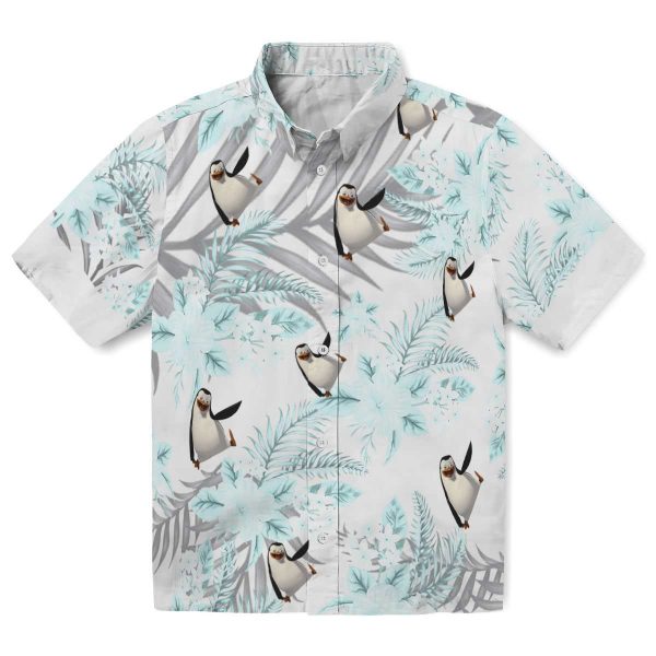 Penguin Hibiscus Palm Leaves Hawaiian Shirt Best selling