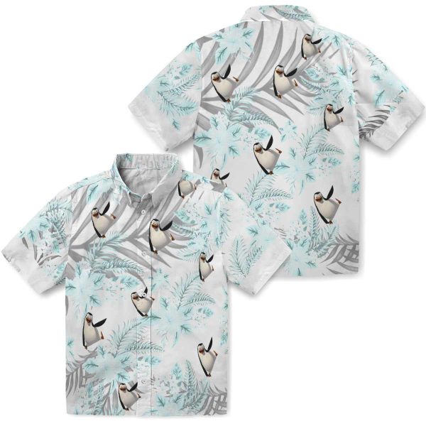 Penguin Hibiscus Palm Leaves Hawaiian Shirt Latest Model